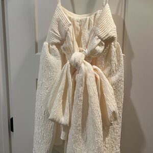 Gianni Bini Cream Textured Dress